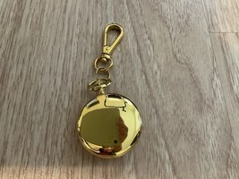 JOY &amp; IMAN Pocket Watch Quartz Clip On Purse Fob Gold Tone - $24.75