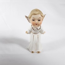 Vintage Kissing Angel Figurine Ceramic Japan - £18.57 GBP