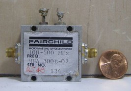 FAIRCHILD LABS TYPE: MHA300B-02 S/N:134 SMA AMPLIFIER 100-500MHz - $39.99