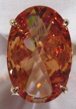 PARK LANE orange MANDARIN Ring Size 10 gold hypoallergenic, lead/nickel ... - £59.06 GBP