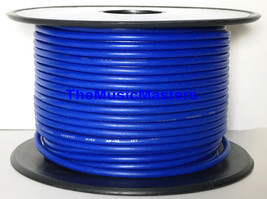 18 Gauge 100&#39; ft Blue Auto PRIMARY WIRE 12V Auto Wiring Car Power Remote Cable - £10.00 GBP