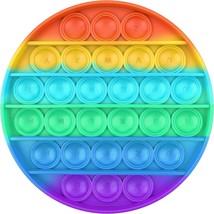 Push Pop Fidget Toys Rainbow Pop It Circle - Pop Bubble Kids Sensory Toys, Anxie - £4.97 GBP