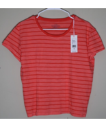 Vineyard Vines Women&#39;s X-Small Papaya Punch Striped Surftee Shirt Tee Co... - $24.75