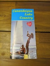 Vintage Canandaigua Lake Country Map Brochure - £31.15 GBP