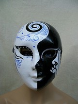 Painted Face Mask Harlequin Masquerade Creepy Day Night Stalker Cirque Pierrot - £10.91 GBP