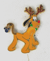 Disney 2001 WDW Reindeer Pluto Christmas 2001 Dangle LE Pin#8613 - £28.35 GBP