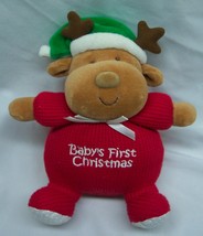 Carter&#39;s &quot;Baby&#39;s First Christmas&quot; Reindeer Rattle 6&quot; Plush Stuffed Animal Toy - £11.82 GBP
