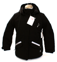 Hurley Black Flurry Snow Jacket Water Wind Resistant Hooded Women&#39;s Size Large L - £237.40 GBP
