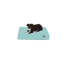 Majestic Pet Teal Chevron Small Orthopedic Memory Foam Rectangle Dog Bed - $110.79 CAD