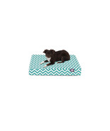 Majestic Pet Teal Chevron Small Orthopedic Memory Foam Rectangle Dog Bed - $112.07 CAD