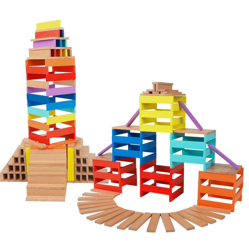 Children&#39;S Creative Puzzle Long Building Blocks Men&#39;S And Women&#39;S Assembling - £66.70 GBP