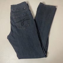 Jag Jeans Womens 6 28x31 Dark Blue HighRise Straight Leg Stretch Comfort Casual - £4.24 GBP