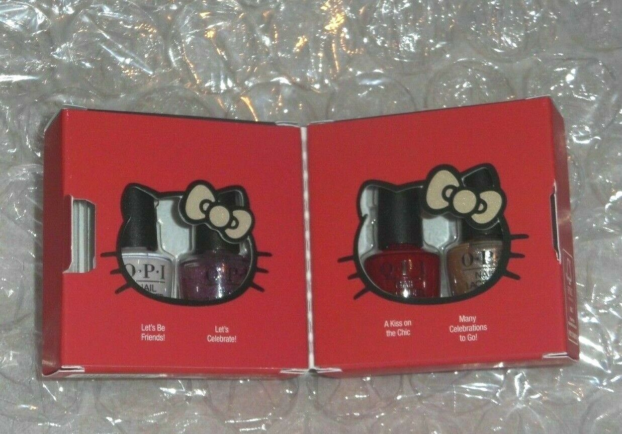 OPI Mini Hello Kitty Collection Holiday 2019 Nail Lacquer Set of 4 - $16.78