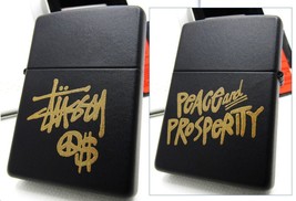 Stussy Peace and Prosperity Double Sides Zippo 2006 Fired rare - £97.30 GBP