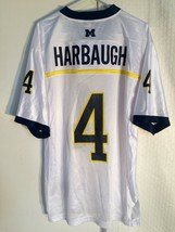 Adidas Ncaa Jersey Michigan Wolverines Jim Harbaugh White Sz M - £19.73 GBP