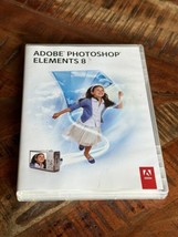 Adobe Photoshop Elements 8 Software Disc w/ Serial Number Install Key  - £11.68 GBP