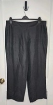 Eileen Fisher 100% Silk Sz XL Wide Leg Dress Pant Black Classic Party Ca... - €34,29 EUR