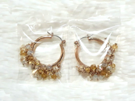 AVON &quot;YELLOW HUES HOOP EARRINGS&quot; (VERY RARE) ~ NEW SEALED!!! - $15.79