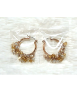 AVON &quot;YELLOW HUES HOOP EARRINGS&quot; (VERY RARE) ~ NEW SEALED!!! - £12.33 GBP