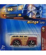 Hot Wheels 2005 First Editions Blings Block &#39;O Wood Red - £2.27 GBP