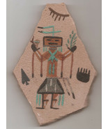Southwestern Style Navajo &quot;Dine Lei&quot; Art Paint &amp; Turquoise On Sandstone - $665.24 MXN