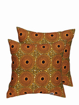 16&quot; African Wax Print Ankara Throw Pillow Sofa Couch Pillow Complete Pillow - £32.23 GBP