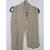 Michael Kors Scarf One Size Womens Brown White 11Wx65L Fall Winter Spring - £17.58 GBP