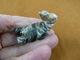 Y-SCO-14) little gray SCORPION stone carving SOAPSTONE Peru love baby sc... - $8.99