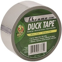 Duck 1303158 1.88&quot; X 20 Yards Chrome Duck Tape - £11.71 GBP
