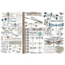 REDESIGN DECOR TRANSFERS® – SPRING DRAGONFLY – 3 SHEETS, 6″X12″ - $13.50