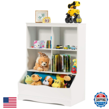 Giantex Storage Cabinet Cubby Toy Organizer 3 Shelf 4 Cube Units Storage... - $100.35
