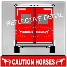 Caution Horses Reflective Decal Stickers for Appaloosa Horse Truck Trailer WS - £22.75 GBP