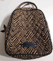 Vera Bradley Insulated Lunch Tote Zebra Brown/Black Lunch Bag Pre-owned  - $11.88