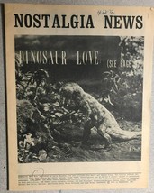 NOSTALGIA NEWS #14 vintage Larry Herndon comic/film fanzine (1972) Dinosaurs VG+ - £19.46 GBP