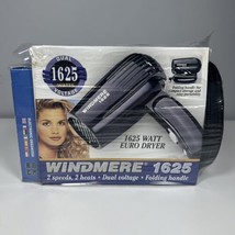 Windmere 1625 Euro Foldable Blow Dryer, Plus 2 bonus gifts. New And Sealed - £23.73 GBP