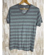 B2 Original Tri-blend Striped Men&#39;s T-Shirt Medium V-Neck - $304.63 MXN