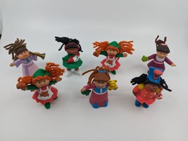Vintage 1990&#39;s Cabbage Patch Kids McDonalds Happy Meal Toy Dolls Lot Of 7 - £7.21 GBP