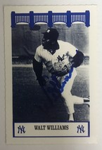 Walt Williams (d. 2016) Signed Autographed 1992 Yankees Classics Baseball Card - - £11.85 GBP