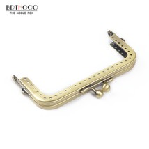 8.5/10.5/12.5 /15.5/18.5cm Square Metal Purse Frame Handle for Clutch Bag Handba - £17.47 GBP