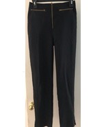 WOMENS JUDY KNAPP CALIFORNIA BLACK PANTS SIZE 1 zippered front high waisted - £11.00 GBP