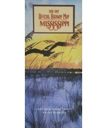 Road Map Mississippi Highway Travel 1996 97 Gulf Islands National Seashore  - $11.55