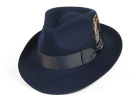 Mens Bruno Capelo Hat Australian Wool Fedora Teardrop Crown Fabio FB224 ... - $68.85