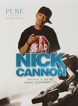 Dj Nick Cannon @ Pure Nightclub Caesars Palace Hotel Las Vegas Promo Card - £1.53 GBP