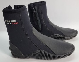 Cressi Adult Unisex Crew Water Boots, 7 mm, Black, Men&#39;s Size 7 - Women&#39;s Size 8 - £29.37 GBP