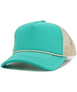 Turquoise-Stone Foam Front Mesh Women Trucker Cap with Adjustable Snapback - $24.99