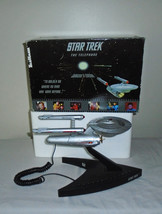 TeleMania Collectors Edition Star Trek The Enterprise NCC-1701 Telephone 1993 - £23.73 GBP