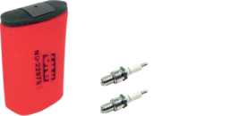 UNI Air Filter + 2 NGK BR8ES Spark Plugs - 01-06 Yamaha YFZ 350 YFZ350 Banshee - £31.34 GBP