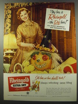 1955 Rheingold Extra Dry Beer Advertisement - Nancy Woodruff - Jack-o-Lantern - $18.49