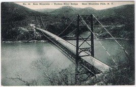 New York Postcard Bear Mountain Hudson River Bridge - £1.74 GBP
