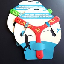 Boomerang BLUE BLUE w/ Instructions Fast Free Shipping Set of Two 11&quot; Plastic - £11.15 GBP
